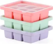 STARBRILLIANT Ice Cube Tray, Easy-Release Silicone Large Ice Moulds with Remo...