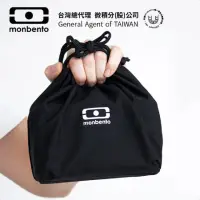 在飛比找momo購物網優惠-【monbento夢邦多】mb便當束口袋－純黑色(monbe