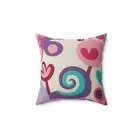 Whimsical Floral Throw Pillow, Extravagant Home Décor, Cozy Couch Cushion