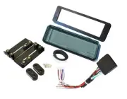 Mount Radio Stereo Install Dash Kit w/Harness and Smoked SPLASHGUARD Tint Fit...