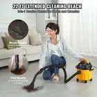 10L Wet/Dry Vacuum, 2HP, Portable, Waterproof, Yellow, with Blower Function