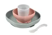 Beaba Silicone Suction Meal Set- Eucalyptus