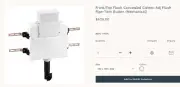 Front/Top Concealed Cistern w Adjustable Twin Flush Pipe