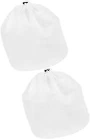 KITANDOVE 2pcs Large Mesh Laundry Bags Drawstring Wash Bags for Clothes Storage for Washing Machine Use Camping Travel Organizing Laundry