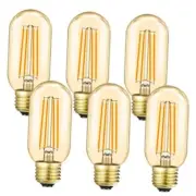 T45 LED Bulb,8W E26 LED Bulb Dimmable Equivalent 8w=75w 2700k Amber Warm White