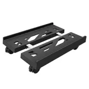 PC Stand Computer Tower Stand, Adjustable Mobile CPU Stand, Heavy-Duty Black