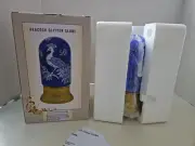 Cracker Barrel Lighted Peacock Foiled Glitter Water Globe New With Box Exclusive