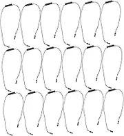 ASAKKURA 1 Pack Double Lock Cylinder Tag Strings for Clothing Shoes Bags and Accessories Durable Black Fasteners Pack