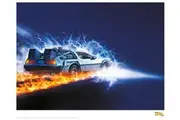 Back to the Future: Premium Art Print - Delorean #2