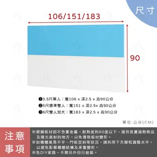 【米朵Miduo】塑鋼雙人床頭片 單人床頭片 防水塑鋼家具 床組