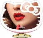 Impressions Vanity Hello Kitty 3X Magnifying Pocket Mirror with Stand, Adjustabl