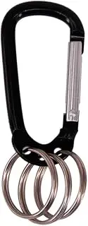 [Generic] Multifunctional Keychain Clip, D Ring Shape 3 Hole Key Carabiner with Multi Quick Release Key Rings Quick Remove Carabiner Keychain