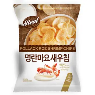 韓國Real 明太子美乃滋風味蝦片 65g 韓國711必買 韓國必買 下酒零食 現貨 蝦皮直送