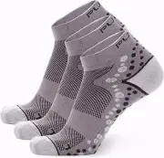 Ultra-Comfortable Running Socks - Large-X-Large, 3 Pairs - Grey/Black