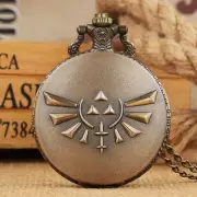 Classic Bronze Legend Pocket Watch with Necklace Pendant Chain for Men Women Kid
