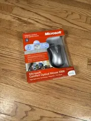 NEW Microsoft Comfort Optical Mouse 3000 Wired Mouse SEALED NOS