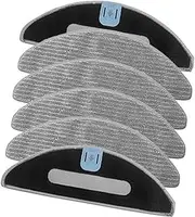 LUMIXE 6Pcs Mop Pad Vacuum Cleaner Accessories, for, Roomba Combo i5, i5+,j5, j5+ Robot Vacuum Reusable Floor Cloth Replacement Part Vacuum Attachments Kit