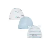 Wonder Nation Baby Boy 3-Piece Cute Puppy Caps Size 0-6 Months