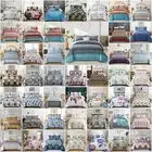Floral Striped Bedspread Set Coverlet Quilted Queen King Size Patchwork Bedding