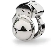 Adjustable Metal Chastity Cage Open Hole Chastity Lock Male Masturbation Bondage Training Penis Lock Cage to Prevent Erection Sex Toy Metal Cock Cage Chastity Device