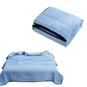 Air Conditioning Quilt Lightweight Summer Blanket-Blue