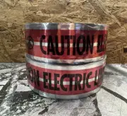 2 ROLLS Empire Lev Magnatec Detectable Tape CAUTION Electric Line Below 1000 x 3