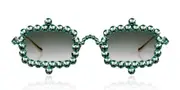 Anna-Karin Karlsson CRYSTAL MIRAGE Jade Men's Sunglasses Green Size 56