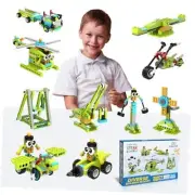 Building Robot Kit, 370+ Educational DIY Building Blocks, 100+ Simple Edition