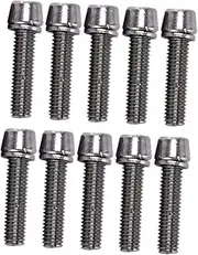 Perfeclan 10pcs Bicycle Stem Bolts M5 M6 x 20mm Screw with Gasket Mountain Road Bike Stem Parts Components Accessories