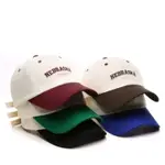 中性帽子帽子軟材料刺繡NEBRASKA帽子棒球進口高級韓國風格