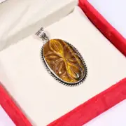 Tempting Top Quality 100% Natural tiger eye Pendant Oval Shape Cabochon