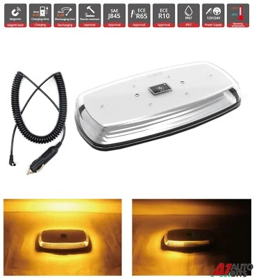 Led Wireless Amber Warning Beacon Recovery Beacon Flashing Light Bar R65 R10