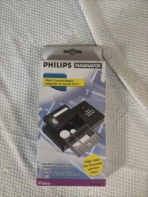 Philips Magnavox VHS-C Video Cassette Adapter PM61300 33424 Play Compact VCR