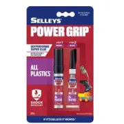 Selleys Power Grip All Plastics Super Glue Shock Resistant 3ml