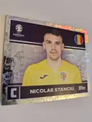 Topps Euro 2024 Sticker -RARE TOPPS Background - Nicolae Stanciu - ROM 2