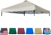 JANCANOPY 10x10 Canopy Replacement Top with Air Vent Silver Coated for Straig
