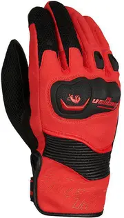 Furygan Dust D3O Motorcycle Gloves, black-red, Size M for Men Black Red