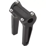 Thrashin Supply Black 6" w/o Gauge Cutout Handlebar Straight Riser TSC-6000-1