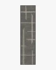 75' x 305' | Machine Washable Runner Rug | Kid & Pet Friendly | Indoor Rug | Stellan Charcoal Rug | Ruggable