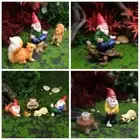 Fairy Garden Cartoon Animal Miniature Gnome Figurines Resin Dwarf Statue