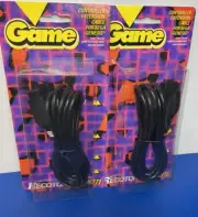 ATARI 2600 / 7800 / SEGA GENESIS / COLECO GEMINI / JOYSTICK EXT. CABLES (2)NEW