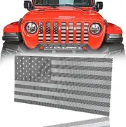 u-Box for Jeep Flag Grill Mesh Insert Front Grille Bug Screen Deflector Old Glory for 2018-2025 Jeep Wrangler JL & Gladiator JT