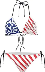 [Dajingkj] Triangle Bikini Sets for Women High Waisted Sexy Hot Micro Bikini Top Thong Swimsuit Brazilian String Bikini Bathing