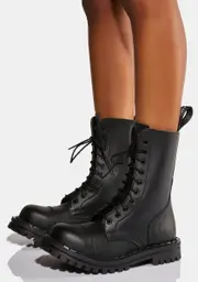 [Altercore] 351 Vegan Leather Combat Boots