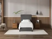 My Style Tapered Headboard & Standard Base - Single / Gunmetal / Standard Base