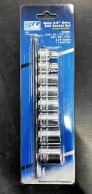 SP Tools 1/2" Drive Socket Rail Set 12pt SAE 11pc SP20331