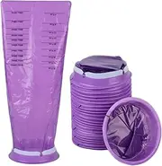 25 Pcs Disposable Vomit Bags for Motion Sickness Car Travel Pregnancy and Kids Emergency Use 1000ml Capacity Ideal for Chemo and Car Sickness Perfect for Home School and Daycare Must Have Essentials(Purple)