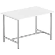 Matrix Standing Meeting Room Table 1200mm White and Grey