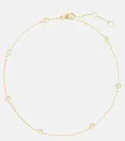 [Stone and Strand] Stone and Strand Diamonds By The Dozen 10kt gold anklet with diamonds One Size gold