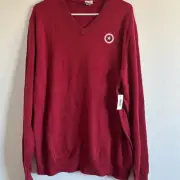 Amazon Essentials Mens Disney Marvel Star Wars V-Neck Sweater Maroon Size XL NWT